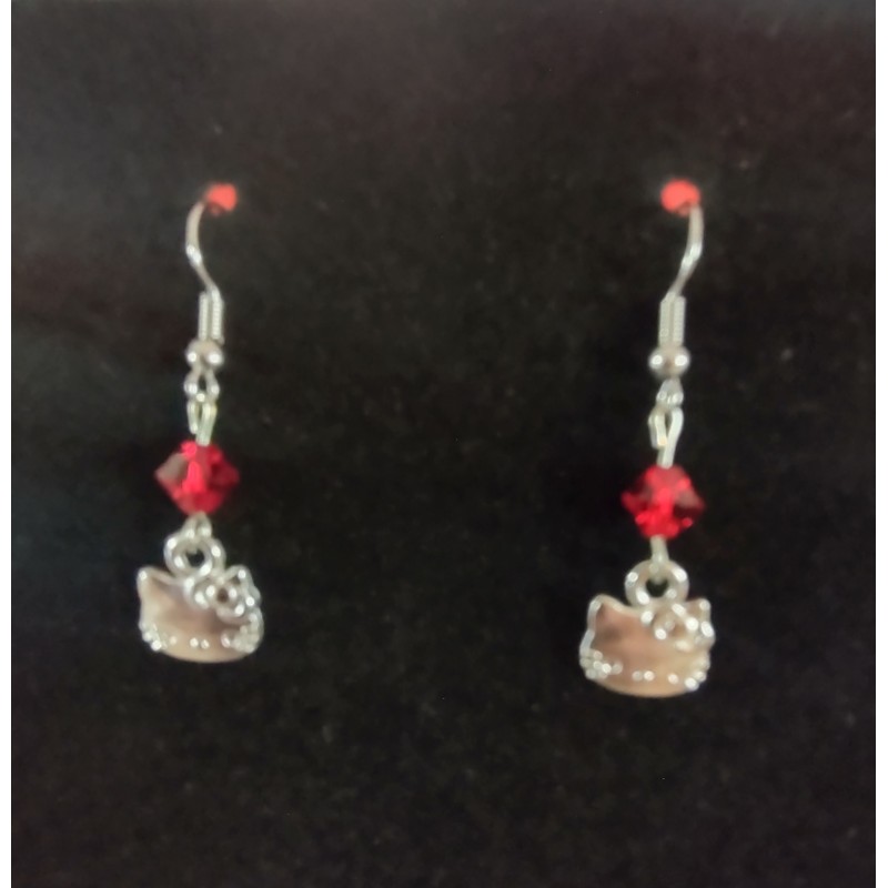 Hello Kitty Pendant Earrings