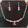 Pretty in Pink Necklace and Earring Set